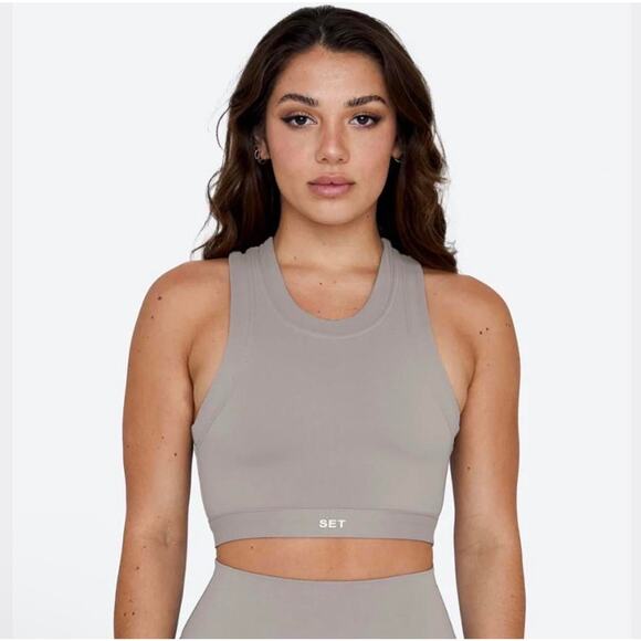 SET Active Other - SET ACTIVE Sportbody High Neck Bra Stone Small